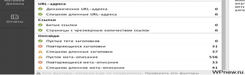 анализ мета-тегов